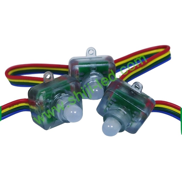 Trade Assurance Full Color Christmas Tree Decoration Outdoor Rgb Led Pixel Point Source Mini Flat Led Light