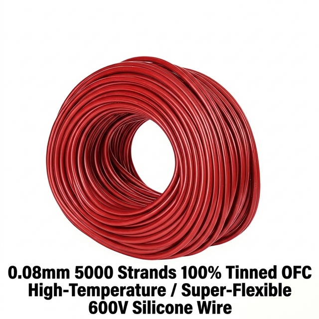 UL3512 4 AWG 25mm² Silicone Wire Flame Retardant Flexible Tinned Copper Cable for Battery Jumper EV Charger Internal Power Lead