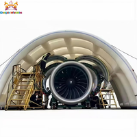 Grande tente hangar gonflable portable pour avions, imperméable et durable, pour entrepôt sportif intérieur/extérieur, tente pneumatique