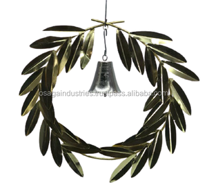 Décoration suspendue en forme de feuille de vigne, décoration de noël, en métal, en fer, pour la maison - Product Image 4