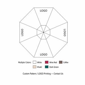 Sombrilla de <span class=keywords><strong>Patio</strong></span> <span class=keywords><strong>para</strong></span> Exteriores con Cabezal Giratorio, 8 Varillas, Toldo Impermeable de Poliéster <span class=keywords><strong>para</strong></span> Jardín, Balcón, <span class=keywords><strong>Patio</strong></span> - Product Image 3