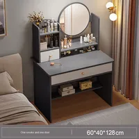 Coiffeuse de chambre à coucher moderne et simple avec miroir de maquillage pour petits appartements Internet Celebrity Small Makeup Desk