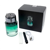 Diffuseur de parfum pour voiture OEM personnalisé avec logo, 160 ml, éclairage d'ambiance étoilé, grande capacité, en verre, longue durée, aromathérapie, alimentation USB