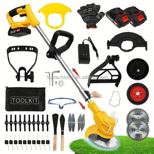 Coupe-herbe électrique sans fil, outil de jardin, débroussailleuse, coupe-herbe, tondeuse à gazon avec poignée télescopique 24V 1800W - Product Image 6