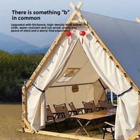 Tente en toile triangulaire en forme de maison pour extérieur, idéale pour repas, barbecue, hébergement, imperméable quatre saisons, camping, étanchéité 2000-3000mm