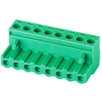 Borniers de connexion unisexe en cuivre KF2EDGK-5.0/KF2EDGK-5.08 12-24AWG, 10A max. ampères continus, 2-24 pôles