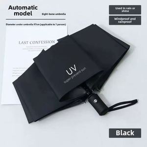 Paraguas de Golf Automático de Lujo, 190T, Poliéster Pongee, Resistente al Viento y a los Rayos UV, con Logotipo Personalizado para Uso Promocional - Product Image 5