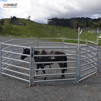 Panneaux de clôture portables en métal robustes pour le bétail, les moutons, les chèvres, les chevaux, les exploitations agricoles, les cours et l'élevage des animaux