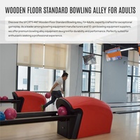 Simulateur de piste de bowling intérieur Projection virtuelle de plancher de bois simulé Boule de bowling Jeu d'arcade AR Machine de bowling de cricket
