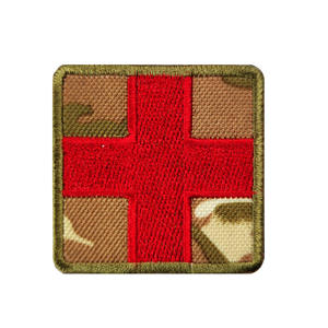 Rescue médical velcro croix patchs broderie tactique croix rouge Badges pour sac à dos - Product Image 6