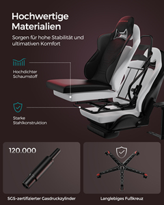 <span class=keywords><strong>SONGMICS</strong></span> <span class=keywords><strong>Chaise</strong></span> de bureau ergonomique à dossier haut Accoudoir élévateur PU <span class=keywords><strong>Chaise</strong></span> de jeu avec repose-pieds - Product Image 5