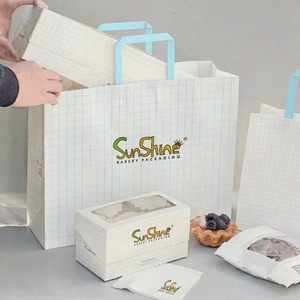 Sunshine Customized <b>White</b> Paper Cake <b>Box</b> 8-12 Inches Tall Cake <b>Box</b> - Product Image 2