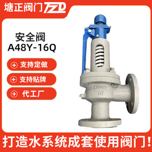 Válvula de seguridad de elevación total de hierro dúctil A48Y-16Q DN40-DN150 tipo brida para uso en sistemas de seguridad de agua - Product Image 5