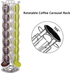 Rose Gold and Silver Metal Wire Iron Chrome Home Office Holds 24 <strong>Coffee</strong> <strong>Pod</strong> <strong>Holder</strong> for <strong>Dolce</strong> <strong>Gusto</strong> - Product Image 4