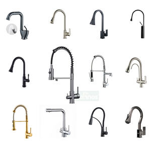 Venta directa de fábrica, grifo de baño moderno de un solo manípulo, negro mate, de latón macizo, y grifo de lavabo de pared. - Product Image 2