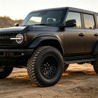 Rines Monobloque Forjados de Aleación T61, Estilo Beadlock Negro, Multiventana, para Camionetas Todoterreno, SUV 4x4, Vehículos de Calle