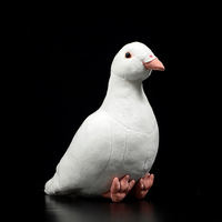 Juguetes de Peluche de Paloma Mensajera Simulada de Alta Fidelidad OEM/ODM, Animal de Peluche de 19 cm para Zoológicos, Museos y Colecciones de Arte