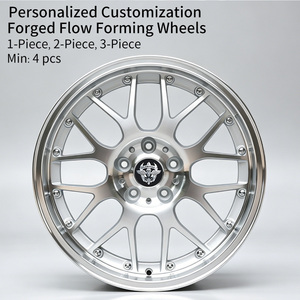 Jantes FLowtone Racing Style 2 pièces 18 pouces 5x114.3 en alliage d'aluminium, 5 rayons croisés superposés sur le bord pour BBSs RS-GT - Product Image 2