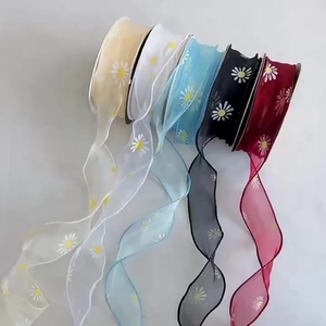 Pita Kemasan Bunga LUCIA 4cm*10Y Pita Pembungkus Kado Bunga Bahan Pembungkus Buket FS151 - Product Image 5