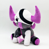 Peluche de bœuf à deux cornes, accessoire de jeu, poupée en peluche, peluche cassée
