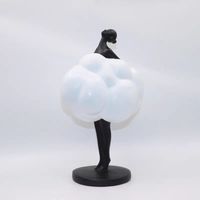 Sculpture abstraite moderne en résine peinte à la main, figurine nuage pour la décoration du salon, de l'entrée ou de la table basse
