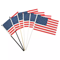 Drapeau à main unisexe 100% Polyester, drapeau arc-en-ciel pour Gay Pride