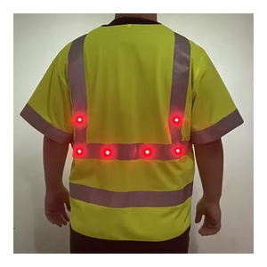 Gilets de sécurité réfléchissants à LED clignotants solaires, neufs et les plus vendus, avec logo personnalisable - Product Image 6