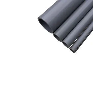 Fábrica preço pvc tubo 150mm 200mm melhor venda cinza cor água abastecimento upvc tubo