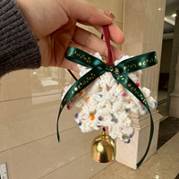 Sac de voiture flocon de neige de noël fait main au crochet suspendu Art déco Design mariage et décoration de la maison pendentif accessoire
