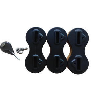 Fcs Fusion Surfboard Fin <b>Plug</b> 8 Shape Black 9 Degree 5 Degree <b>Tail</b> Fins Accessory For Ocean Waters - Product Image 1