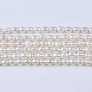 Promotion for Zhuji 6-7mm Meter Shaped Natural Freshwater White Pearls Loose Rice Pearls for DIY Necklace and <b>Bracelet</b> <b>Strings</b> - Product Image 2