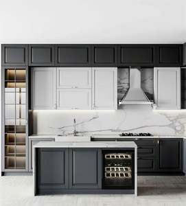 Ensemble de meubles de cuisine en bois, design moderne, armoires de cuisine personnalisées - Product Image 4