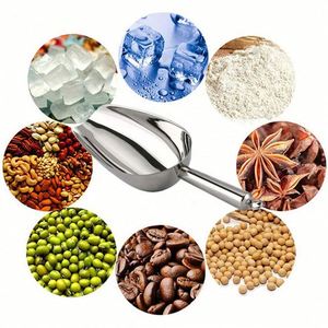 Pala para Hielo de Acero Inoxidable Plateado con Logotipo Personalizado, Accesorios de Bar de Alta Resistencia para Máquinas de Hielo y Uso Alimentario - Product Image 4