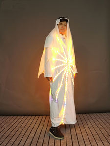 <span class=keywords><strong>Ropa</strong></span> de Dubai con luz LED, disfraces de actuación árabes, <span class=keywords><strong>ropa</strong></span> colorida con forma de sol, <span class=keywords><strong>ropa</strong></span> luminosa para DJ, Bar, Club, fiesta, <span class=keywords><strong>baile</strong></span> - Product Image 5