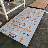 Panneau composite en aluminium aspect marbre ivoire 3 mm 4x8 pieds, revêtement PE, panneau ACM pour revêtement de plafond commercial