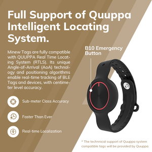 Iốt hoảng loạn nút dây đeo cổ tay đèn hiệu tamperproof <span class=keywords><strong>Bluetooth</strong></span> lập trình SOS nút rơi thiết bị phát hiện cho người cao tuổi - Product Image 3