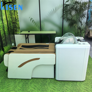KISEN 2026 Nouvelle Machine de Lavage de Cheveux Intelligente Automatique Moderne en PVC, Équipement Professionnel de Salon, Soin du Cuir Chevelu, Système de Thérapie par Lumière Rouge - Product Image 5