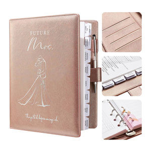 Libreta Personalizada A5 <span class=keywords><strong>de</strong></span> Cuero PU con Hojas Sueltas, Planificador <span class=keywords><strong>de</strong></span> Presupuesto, Planificador <span class=keywords><strong>de</strong></span> <span class=keywords><strong>Bodas</strong></span>, <span class=keywords><strong>Agenda</strong></span>, Regalos, Proveedor <span class=keywords><strong>de</strong></span> Agendas - Product Image 5