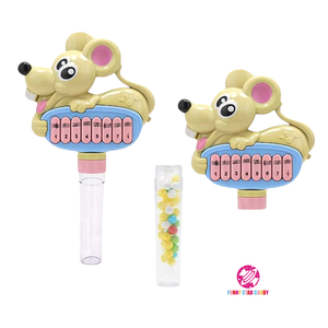 Usine Personnalisé Souris Forme Musical <span class=keywords><strong>Piano</strong></span> Jouets Enfants Début Éducatif Coloré Doux Fruit Saveur Dur Bonbons Jouet - Product Image 2