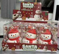 Jouet Squishy Géant Bonhomme de Neige de Noël à Rebond Lent, Anti-Stress et Décompression pour Adultes - Vente Flash
