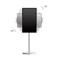 Téléviseur intelligent portable sur pied avec écran tactile, couleur personnalisée, télévision intelligente avec écran tactile 27 pouces