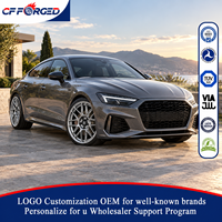 Vente flash - Jantes forgées monobloc concaves Hyper Silver 21x10.5 22x10.5 5x112 pour Audi RS7 RS6 C8 Performance