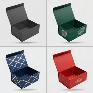 Boîtes d'expédition pliables personnalisées imprimées en carton ondulé avec fermeture magnétique pour emballage cadeau - Product Image 6