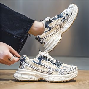 Chaussures de sport plates élégantes, style vintage noir, à semelle épaisse antidérapante, de marque de luxe, à bout rond, pour hommes et femmes - Product Image 4