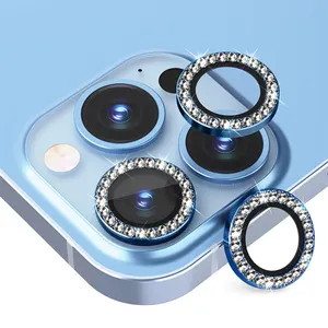 Protector de pantalla de cámara móvil, cubierta de lente de cristal templado para iphone 12 pro max 13 11 14