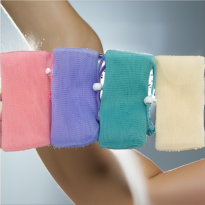 Bolsa portátil colgante para jabón corporal, de malla exfoliante para baño, ducha y viaje, para limpieza y espuma delicada, y frotadores de espalda - Product Image 2