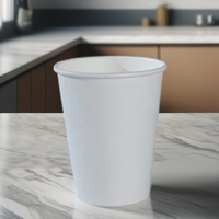 Gobelets en papier à paroi simple, recyclables et écologiques pour boissons chaudes, 1 à 32 oz, pour le bureau et les fêtes, avec couvercles