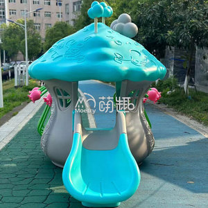 Moetry 2025 Casa de Juegos de Plástico con Forma de Hongo para Interiores/Exteriores, Atractivo Tema de Cuentos de Hadas, para Guarderías, Residenciales y Espacios Públicos - Product Image 2