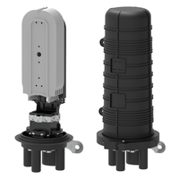 FOSC Boîtier de raccordement à fibre optique 4 ports 96 fibres, à scellage thermorétractable, étanche IP68, en polycarbonate, personnalisable OEM