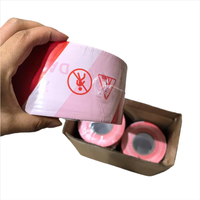 Ruban de signalisation de sécurité blanc et rouge imprimé de haute qualité, ruban de précaution en film PE HDPE